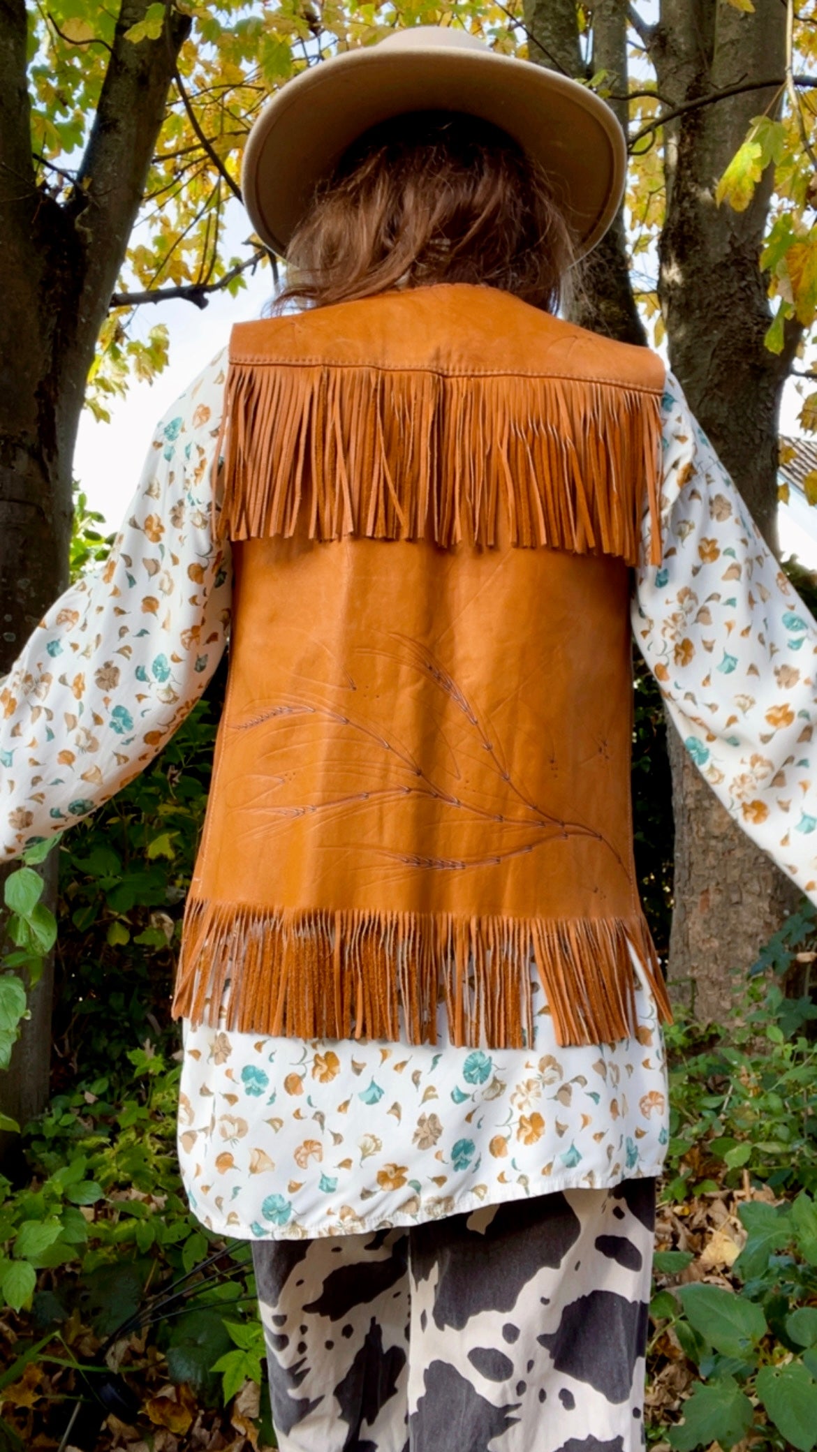 Leather Fringe Waistcoat