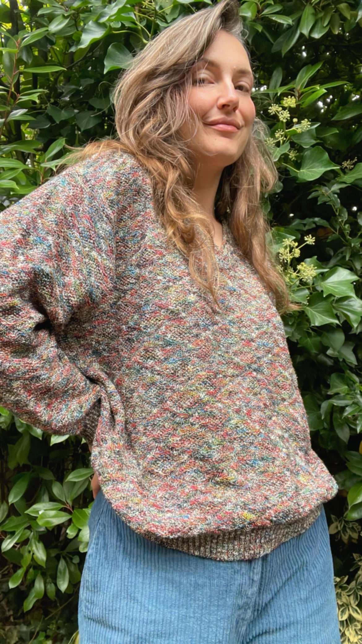 Hand Knitted Melange Jumper