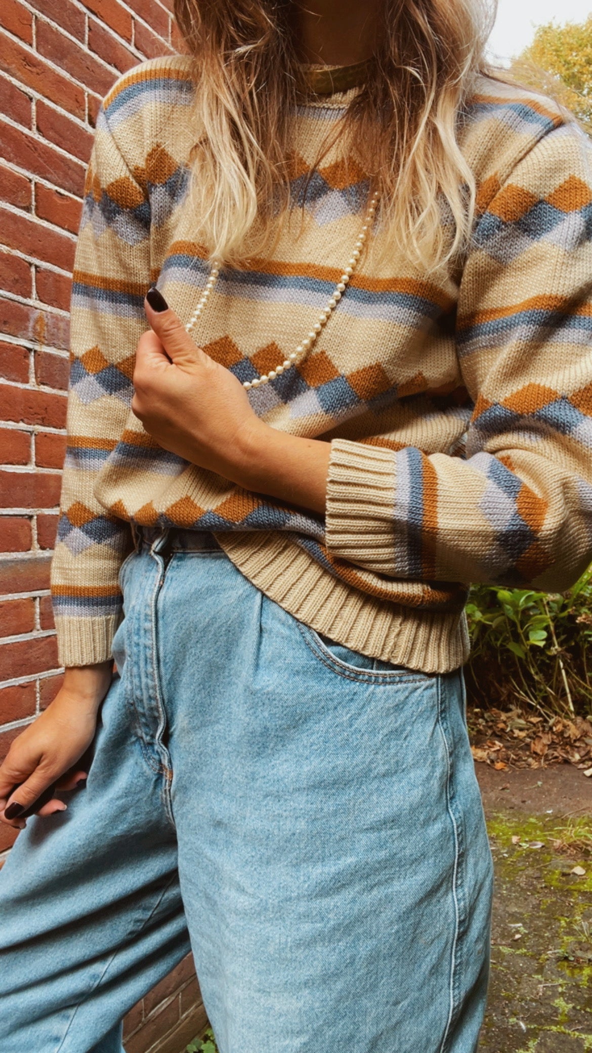 Pattern Knitted Jumper