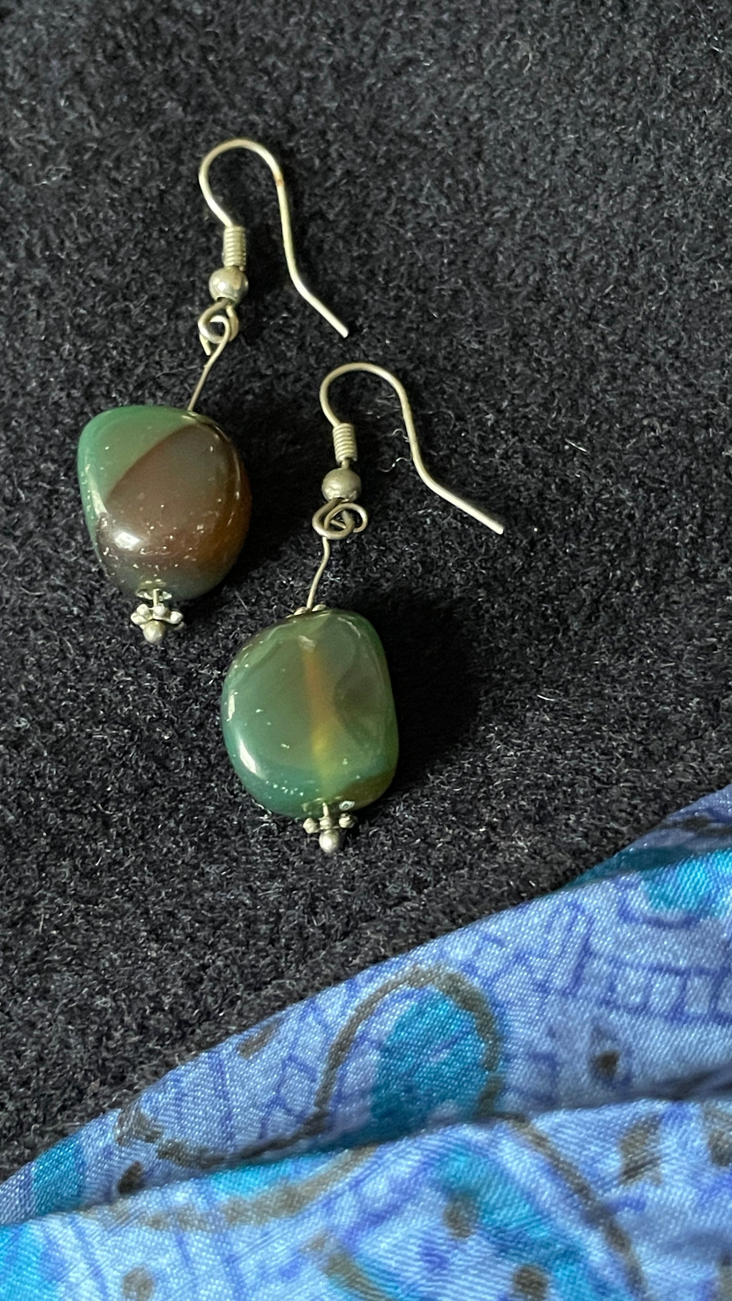 Dangling bead earrings