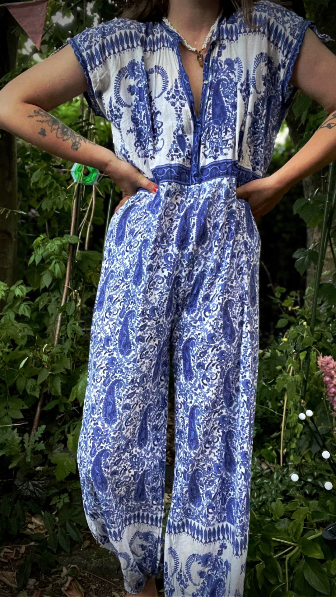 Block Printed Jumpsuit