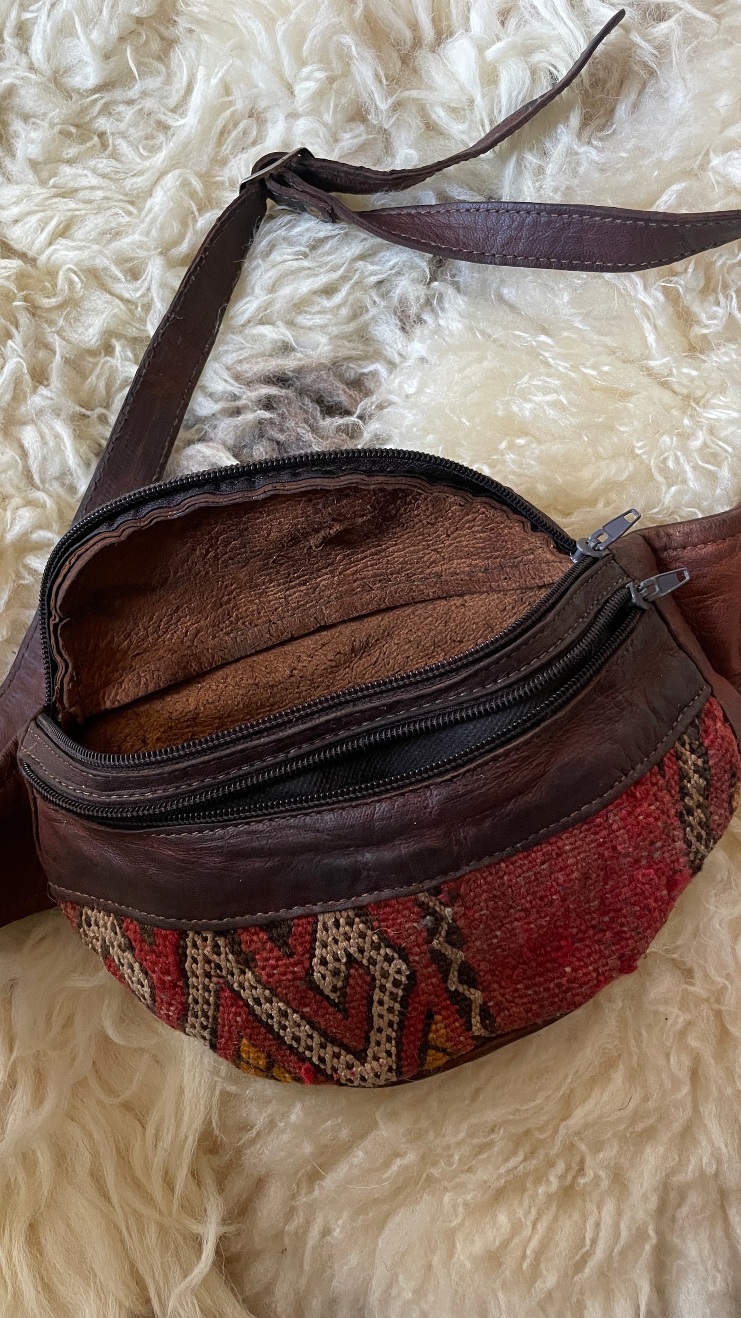 Kelim & Leather Bumbag