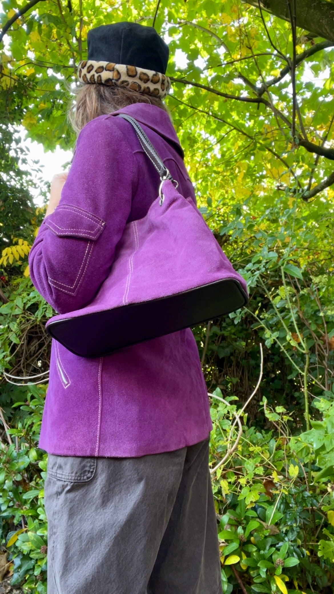 Purple Suede Bag