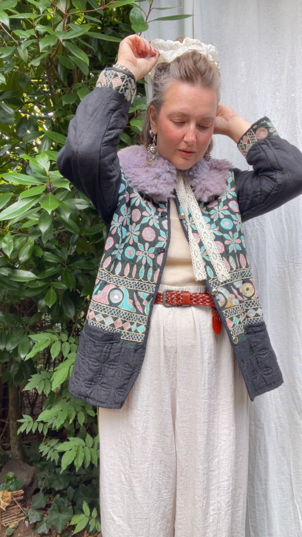 Light Lilac Shearling Collar