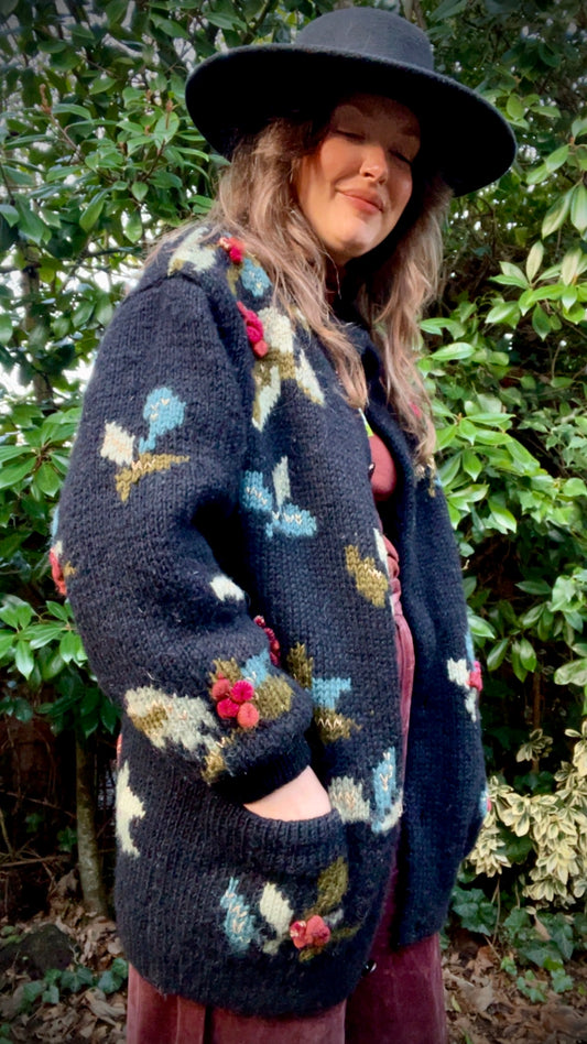 Floral Padded Jardigan