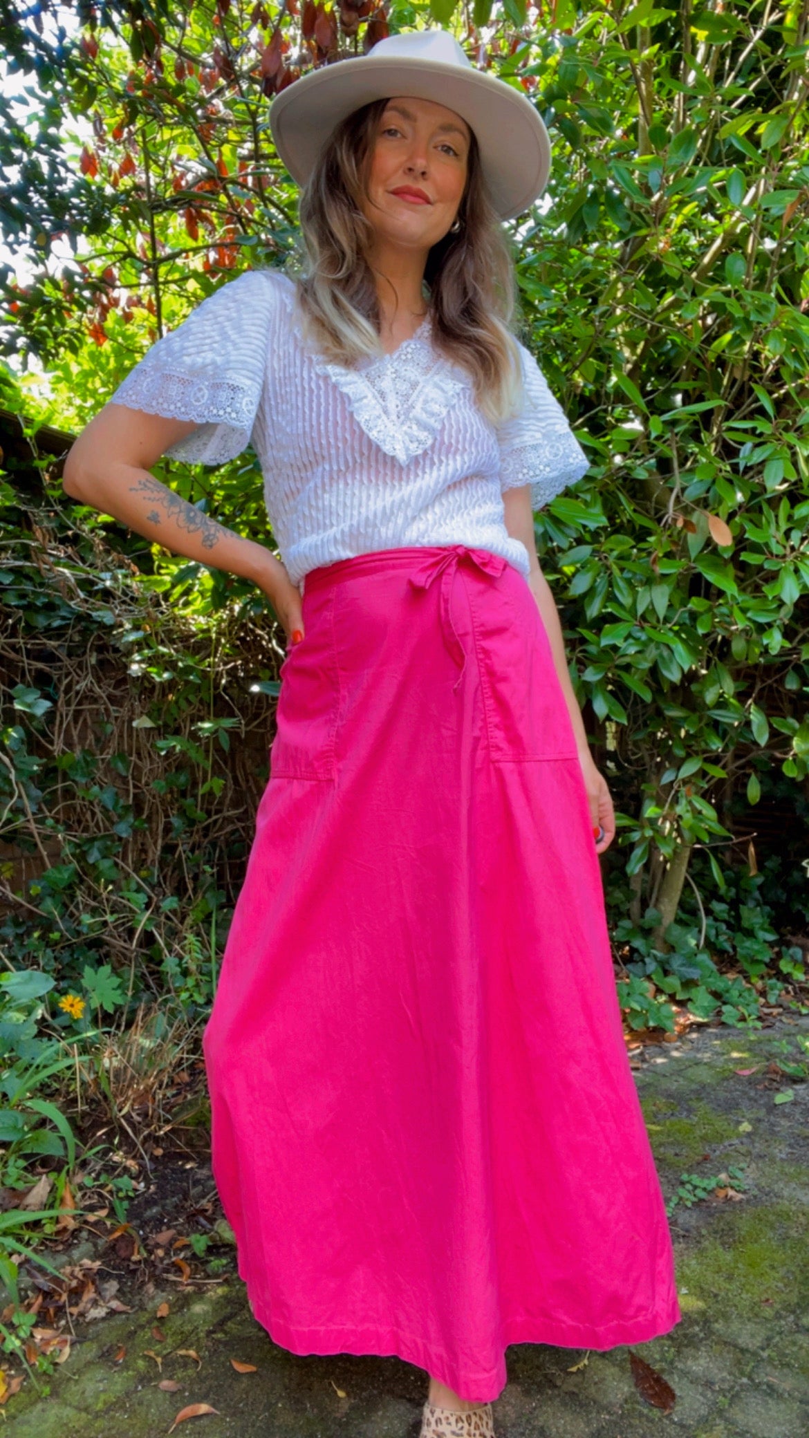 Cotton Wrap Skirt