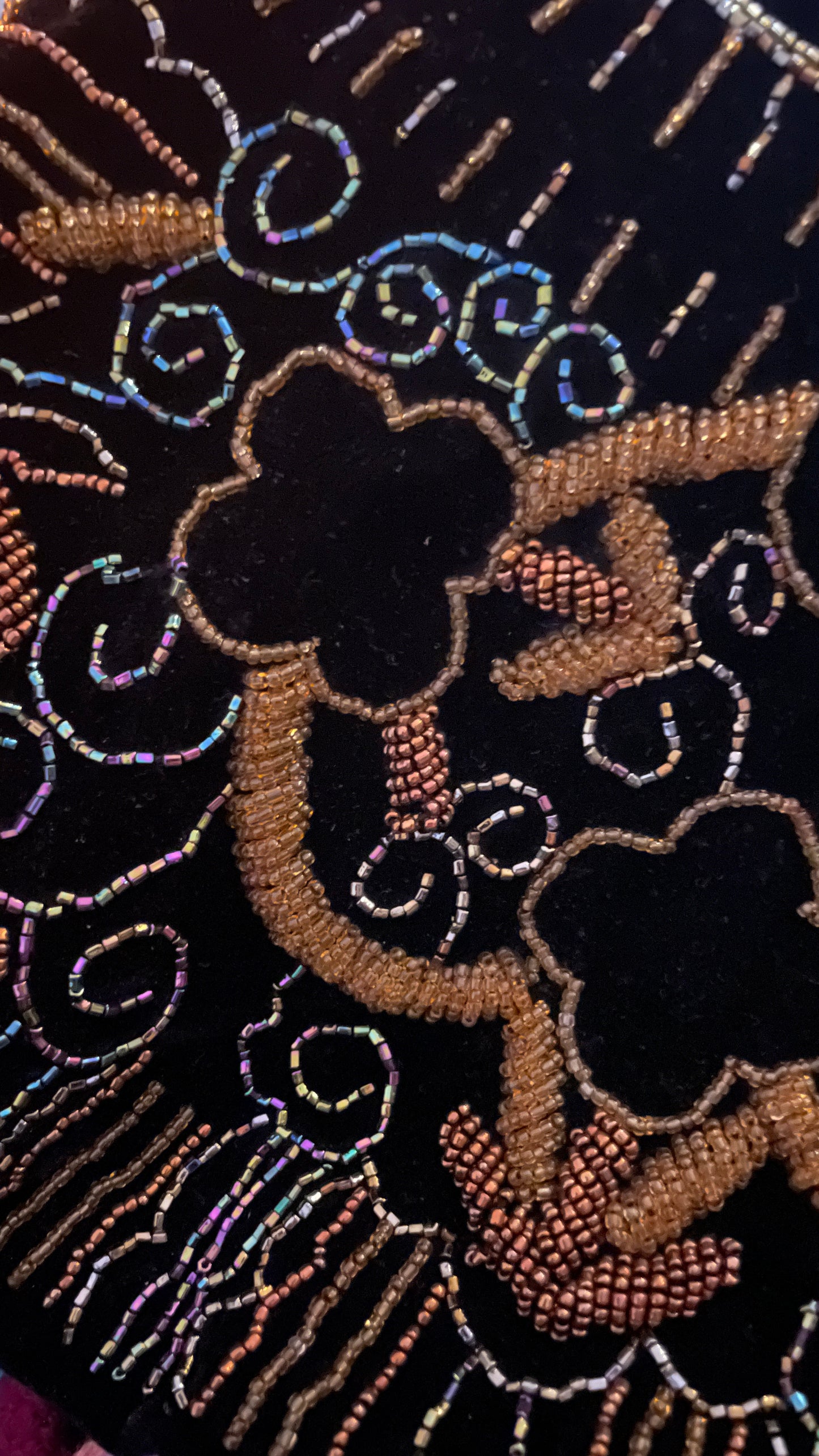 Beaded Velvet Purse