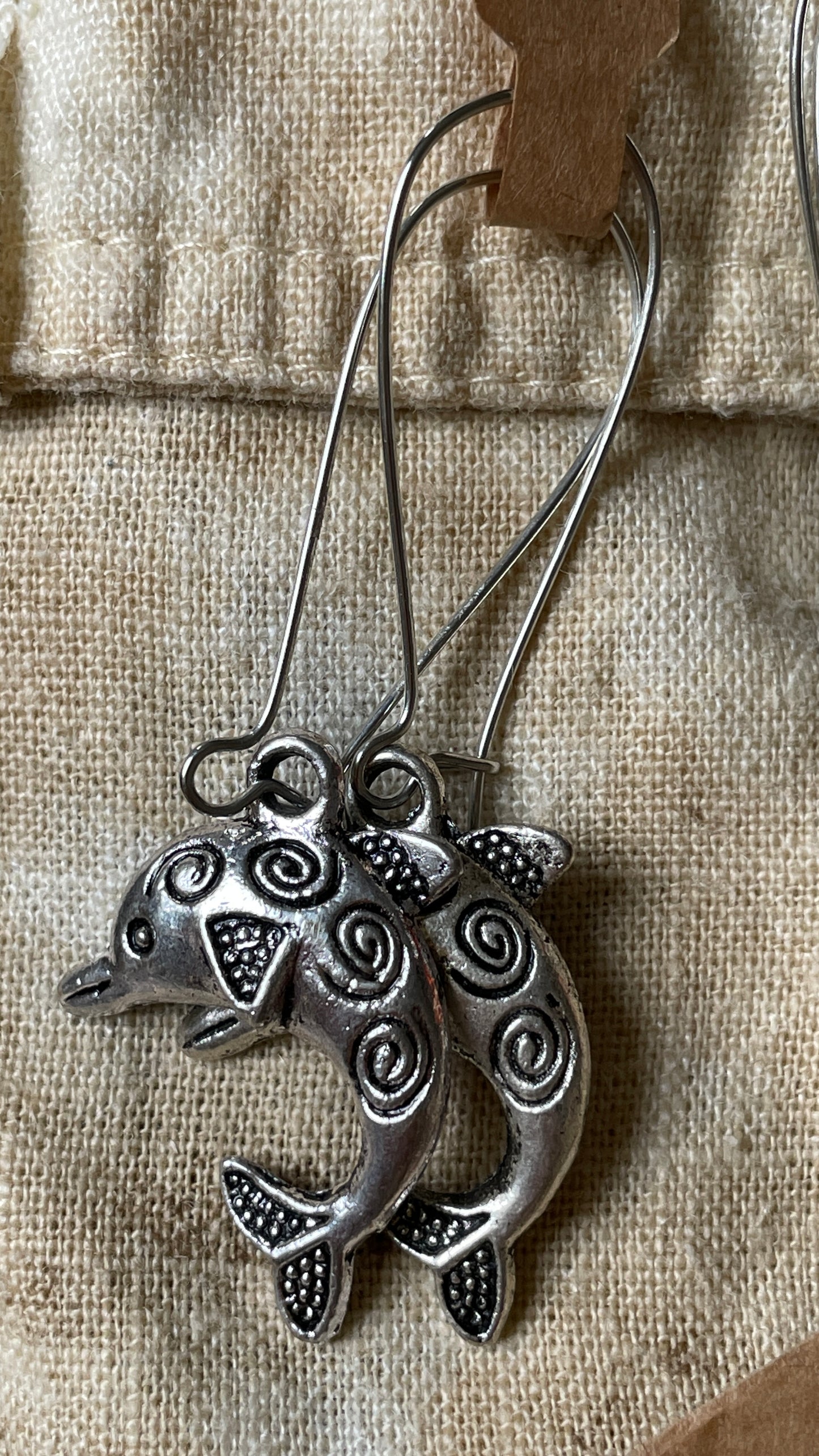 Indigo and Roses - Reworked earrings