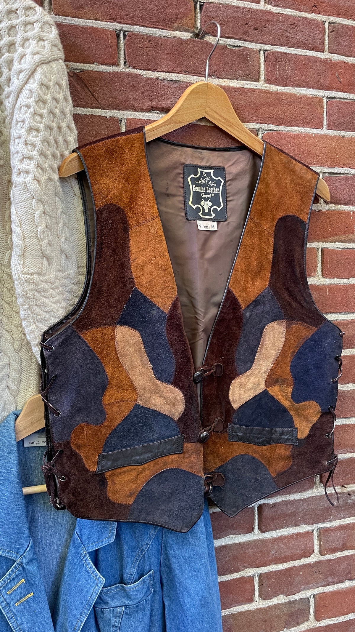 Patchwork Suede Waistcoat