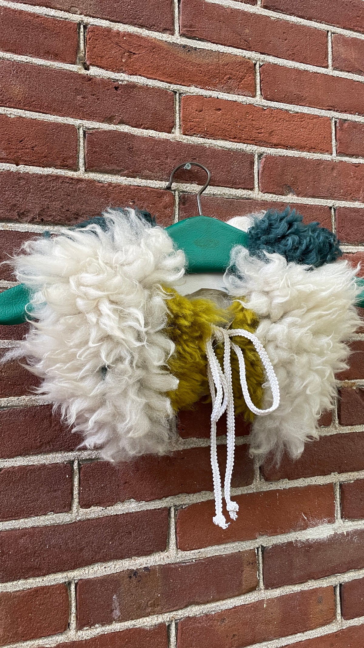 Reworked Patchwork Shearling Collar