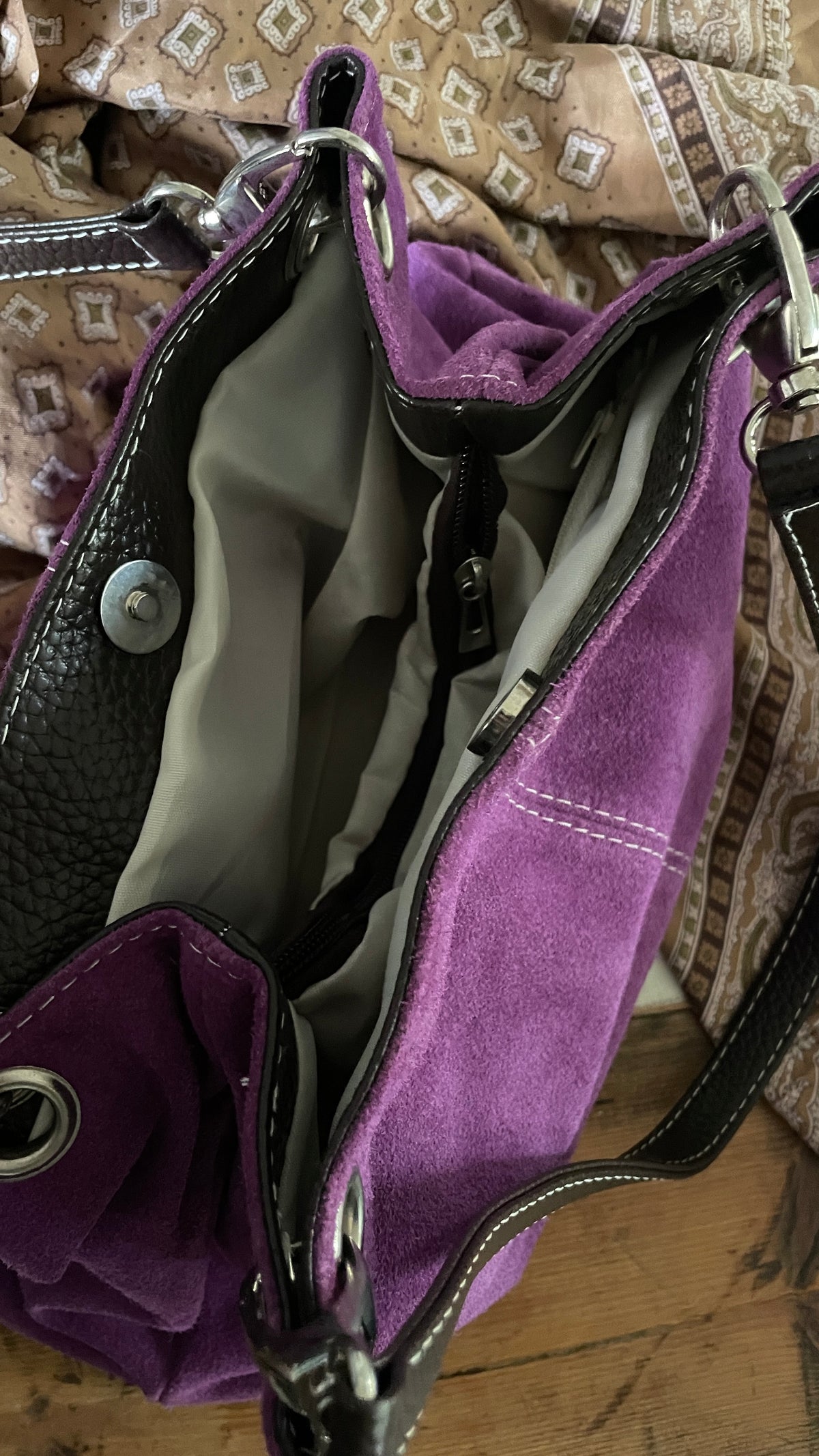 Purple Suede Bag