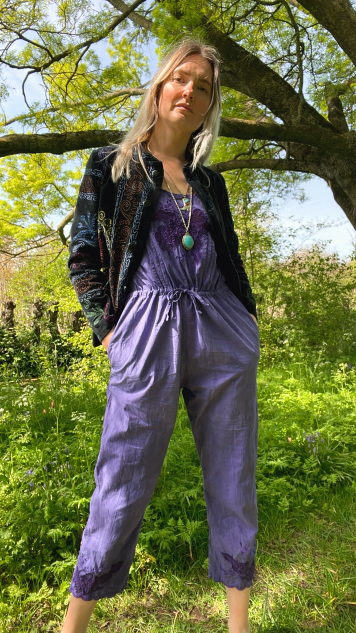 Hand-dyed jumpsuit