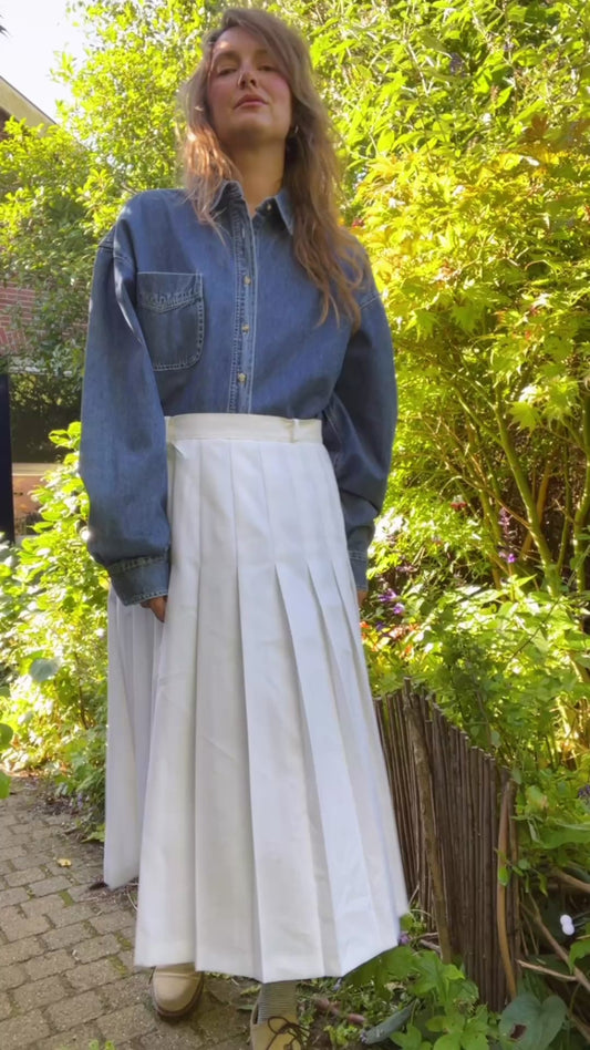 Deadstock Pleated Skirt