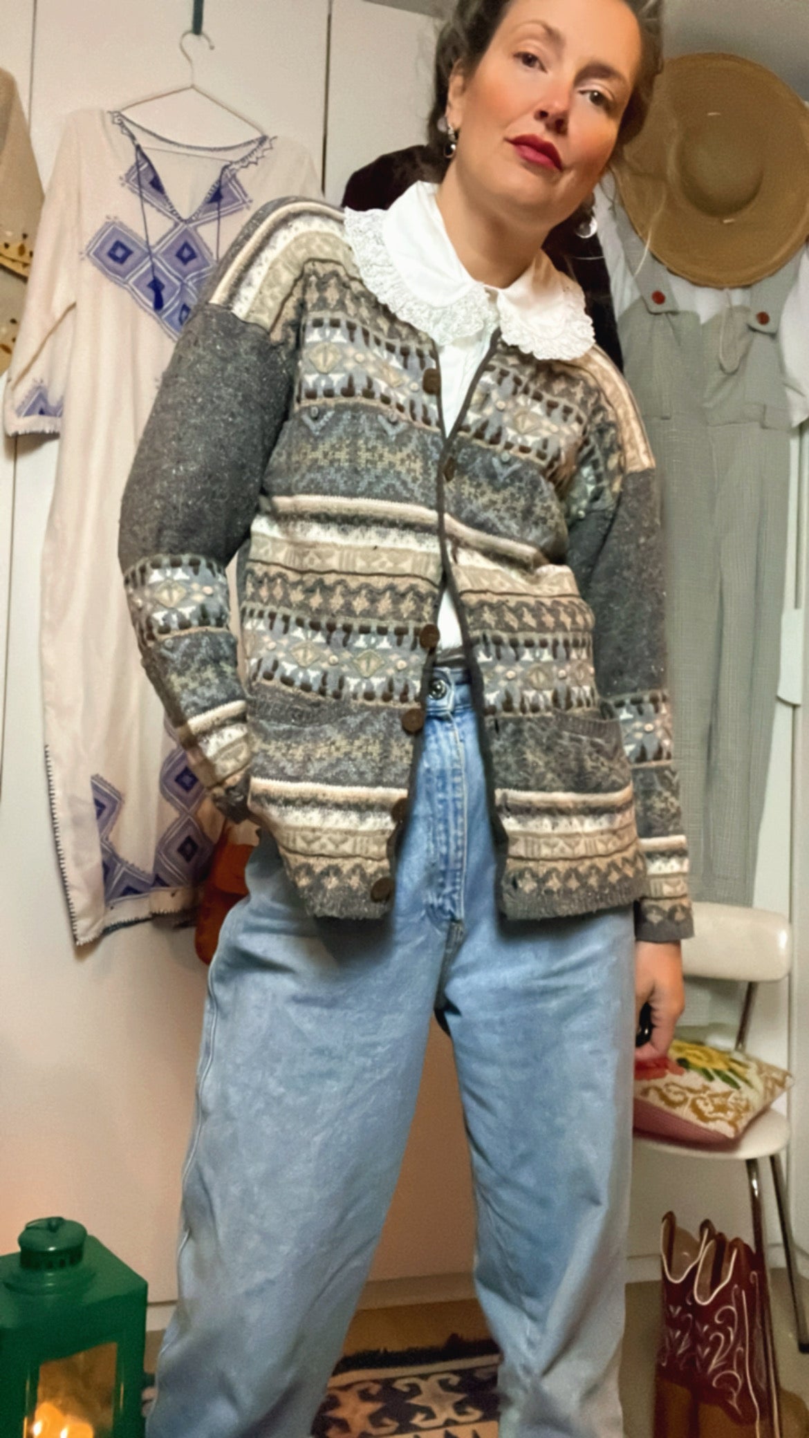 90s knitted cardigan