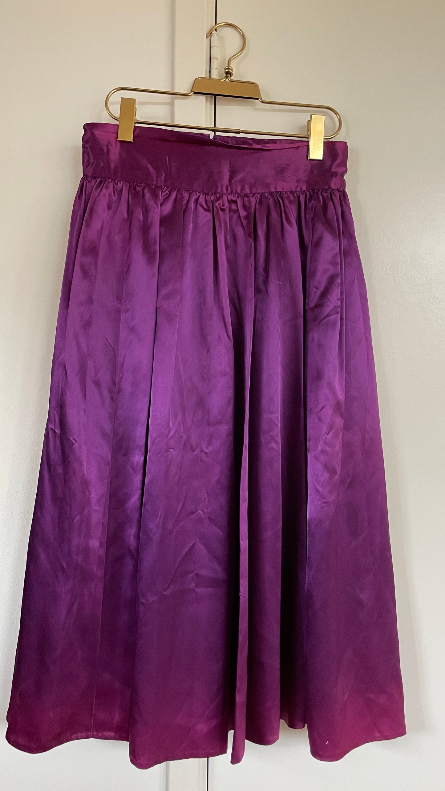 Handmade satin skirt