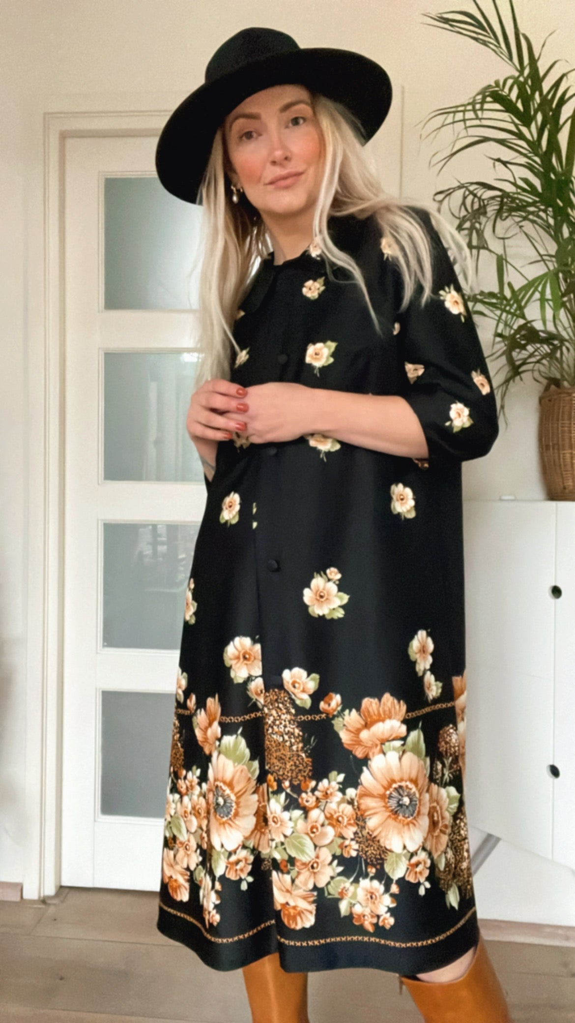 70s floral dress