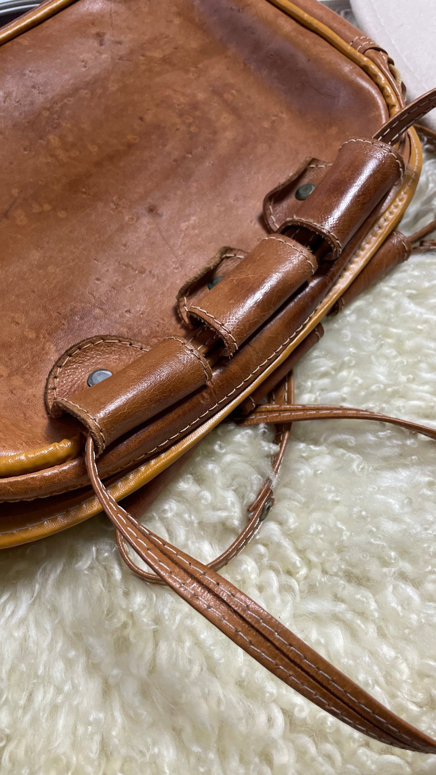 70s leather bag