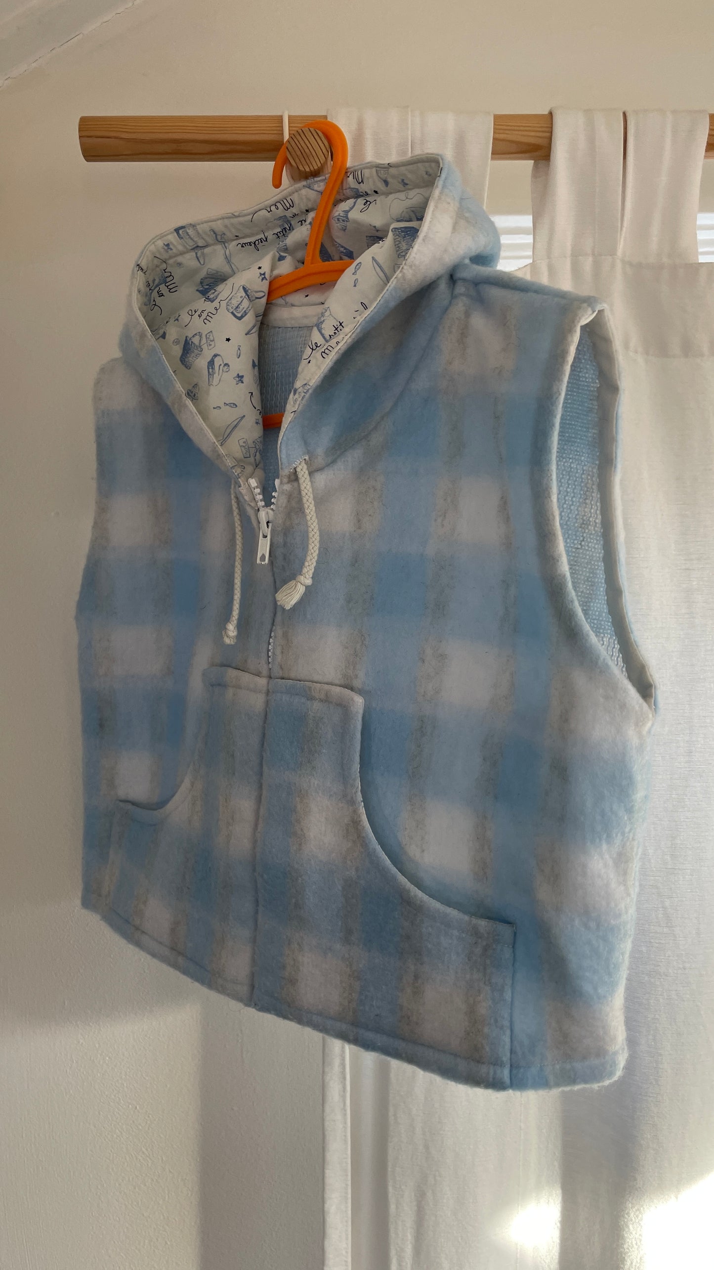 Handmade fleece bodywarmer