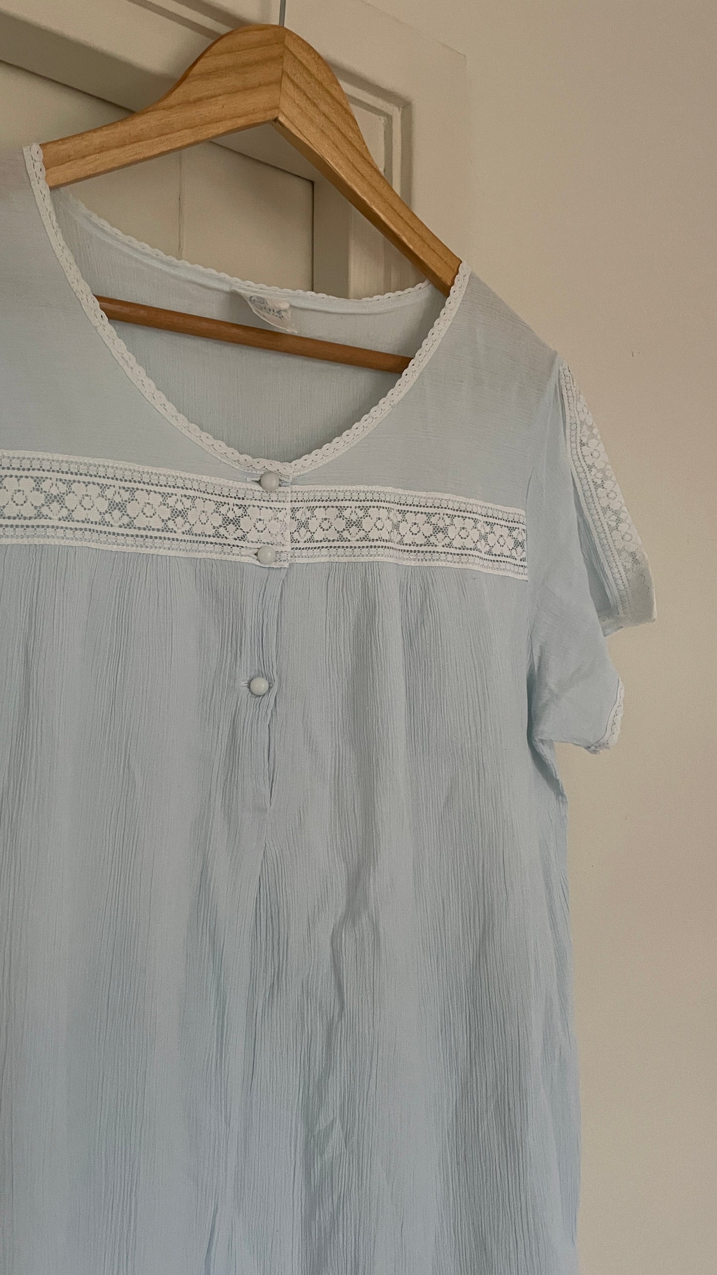 Sky blue nightgown